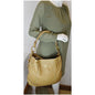 PRADA Vitello Daino Large Leather Hobo Shoulder Bag Beige