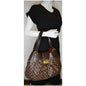 LOUIS VUITTON Sistina GM Damier Ebene Shoulder Bag Brown