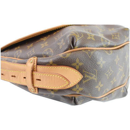 LOUIS VUITTON Tulum GM Monogram Canvas Shoulder Bag Brown