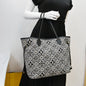 LOUIS VUITTON Since 1854 Neverfull MM Jacquard Shoulder Bag Grey