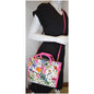 GUCCI Medium Flora Canvas Tote Shoulder Bag Pink 550141