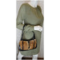 GUCCI Jackie O Pony Hair Leather Hobo Shoulder Bag Brown
