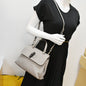 GUCCI Bamboo Daily Small Leather Shoulder Bag Grey 370831
