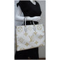 LOUIS VUITTON Onthego GM Giant Monogram Canvas Tote Shoulder Bag Khaki Green