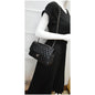 CHANEL Classic Double Flap Medium Leather Shoulder Bag Black