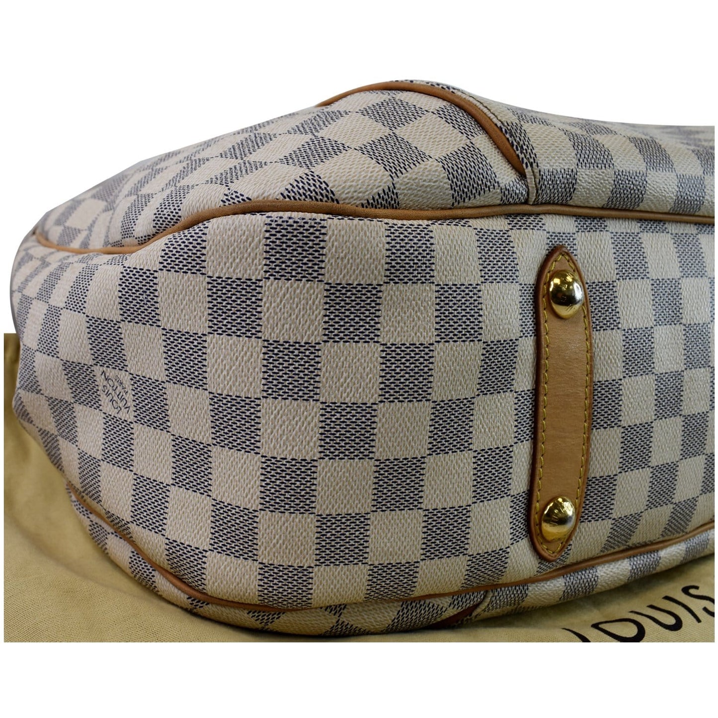 LOUIS VUITTON Galliera GM Damier Azur Shoulder Bag White