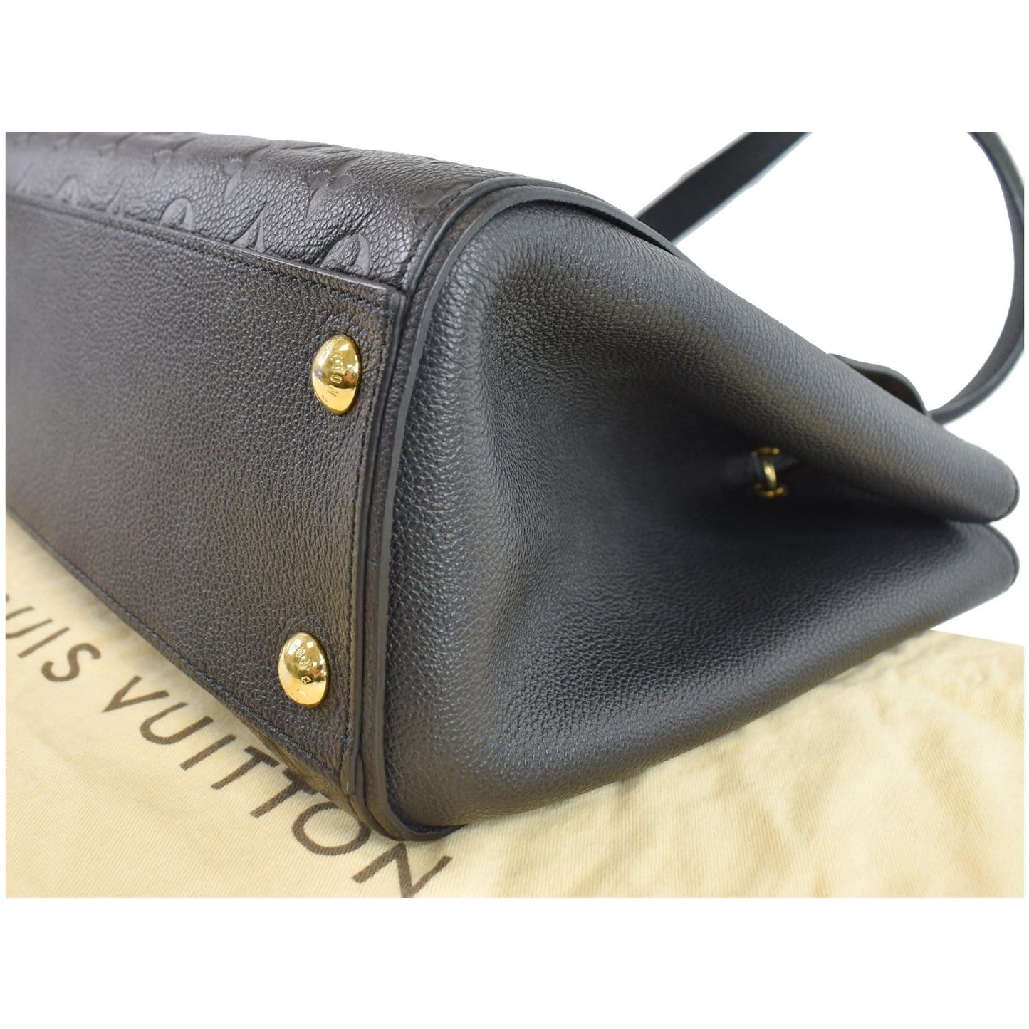 LOUIS VUITTON Trocadero Monogram Empreinte Leather Shoulder Bag Black