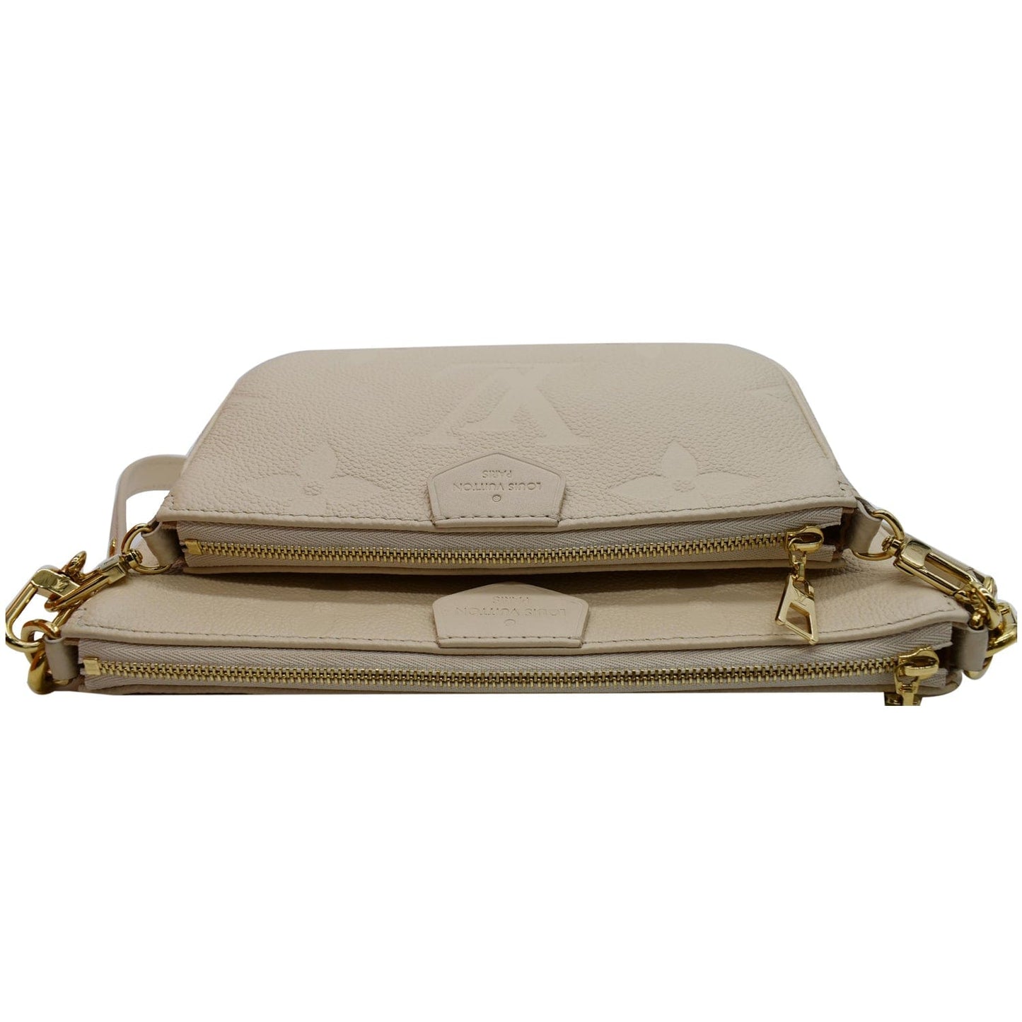LOUIS VUITTON Multi Pochette Accessoires Monogram Empreinte Shoulder Bag Cream
