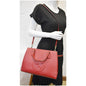 GUCCI Soho Disco Top Handle Pebbled Leather Shoulder Bag Red 607721
