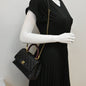 CHANEL Coco Mini Top Lizard Handle Caviar Leather Shoulder Bag Black