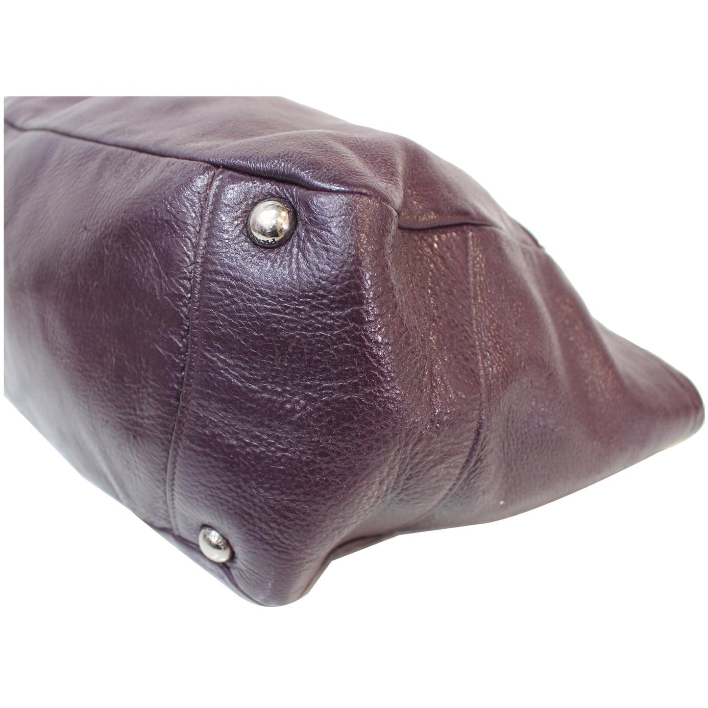 PRADA Cervo Lux Chain Shoulder Bag Purple