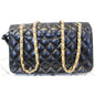 CHANEL Classic Jumbo Quilted Lambskin Leather Double Flap Shoulder Bag