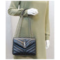 SAINT LAURENT Matelasse Loulou Monogram Calfskin Shoulder Bag Black