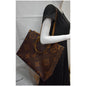 LOUIS VUITTON Onthego GM Reverse Monogram Canvas Tote Shoulder Bag Brown