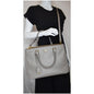 PRADA Lux Large Saffiano Leather Tote Shoulder Bag Light Taupe