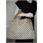 LOUIS VUITTON Artsy MM Damier Azur Shoulder Bag White