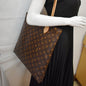 LOUIS VUITTON Carry it Monogram Canvas Shoulder Bag Brown