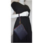 LOUIS VUITTON Melanie MM Monogram Empreinte Clutch Bag Black