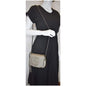 GUCCI GG Soho Tassel Pebbled Leather Shoulder Bag Silver 323190