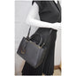 FENDI Petite 2Jours Vitello Leather Elite Tote Shoulder Bag Black
