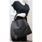 LOUIS VUITTON Artsy MM Empreinte Leather Shoulder Bag Black