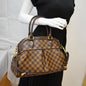 LOUIS VUITTON Trevi PM Damier Ebene Shoulder Bag Brown