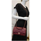 CHANEL Large Quilted Classic Flap Lambskin Leather Shoulder Bag Red