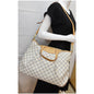 LOUIS VUITTON Siracusa GM Damier Azur Shoulder Bag White