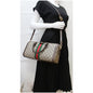 GUCCI Ophidia GG Canvas Medium Top Handle Shoulder Bag Beige 524532