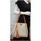 LOUIS VUITTON Propriano Damier Azur Tote Shoulder Bag White