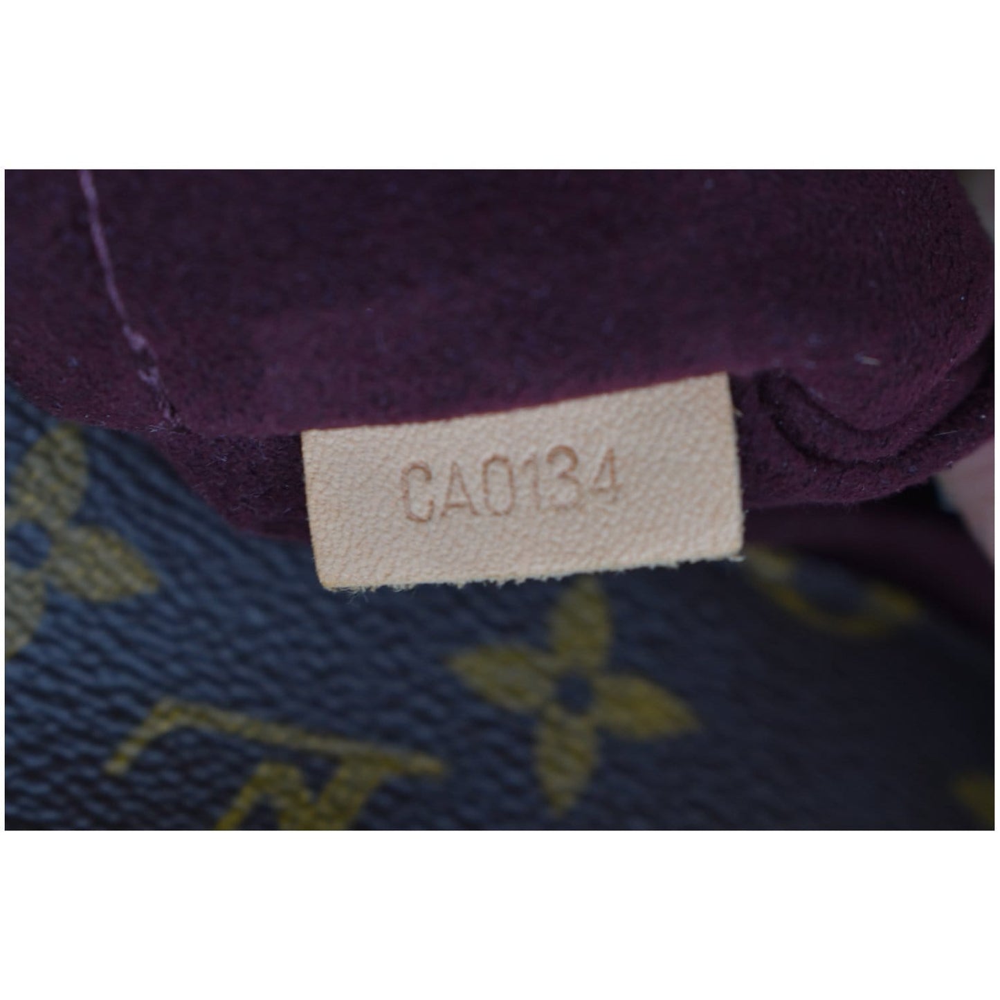 LOUIS VUITTON Montaigne MM Monogram Canvas Shoulder Bag Brown