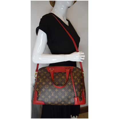LOUIS VUITTON Retiro NM Monogram Canvas 2Way Shoulder Bag Red