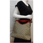 GUCCI Linea A Supreme Coated Canvas Hobo Shoulder Bag Beige 414930