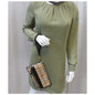 BURBERRY Haymarket Check Adeline Foldover Clutch Brown