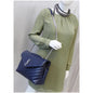 YVES SAINT LAURENT Matelasse Loulou Monogram Calfskin Shoulder Bag Blue