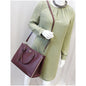 PRADA Lux Large Saffiano Leather Tote Shoulder Bag Burgundy