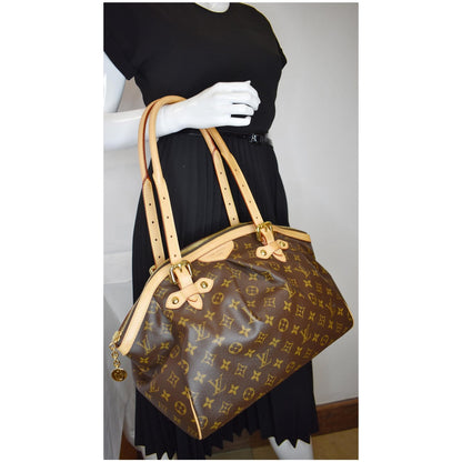 LOUIS VUITTON  Tivoli GM Monogram Canvas Shoulder Bag Brown