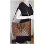 LOUIS VUITTON Siena GM Damier Ebene Shoulder Bag Brown