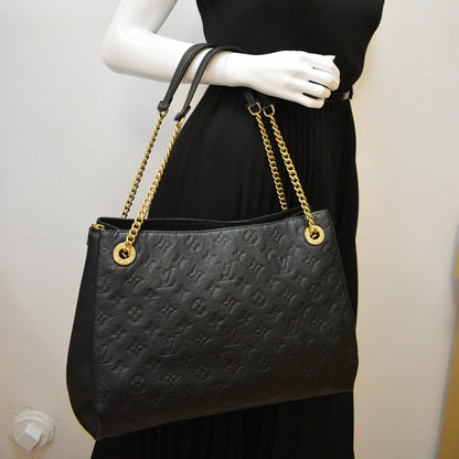 LOUIS VUITTON Surene MM Empreinte Leather Shoulder Bag Black