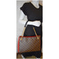 LOUIS VUITTON Surene MM Monogram Canvas Shoulder Bag Cerise