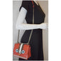 FENDI Mini Kan I Eyes Faces Leather Shoulder Bag Red