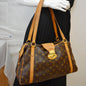 LOUIS VUITTON Stresa PM Monogram Canvas Shoulder Bag Brown
