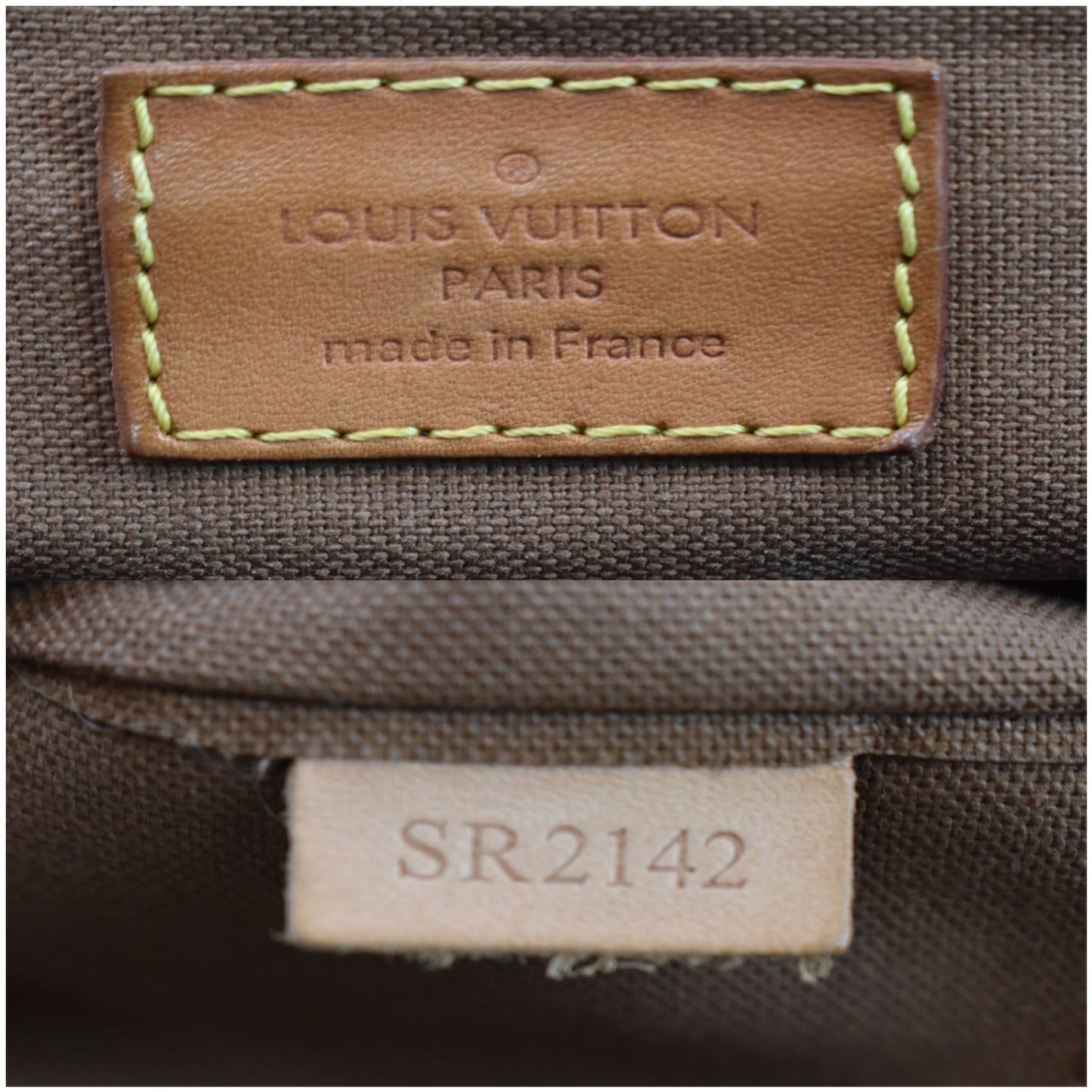 LOUIS VUITTON Palermo PM Monogram Canvas Shoulder Bag Brown