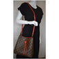 LOUIS VUITTON Neonoe Monogram Canvas Shoulder Bag Coquelicot