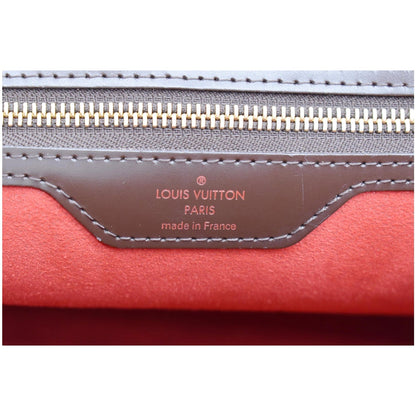 LOUIS VUITTON Bergamo GM Damier Ebene Shoulder Bag Brown