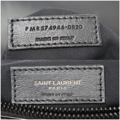 YVES SAINT LAURENT Medium Loulou Matelasse Leather Chain Shoulder Bag Black