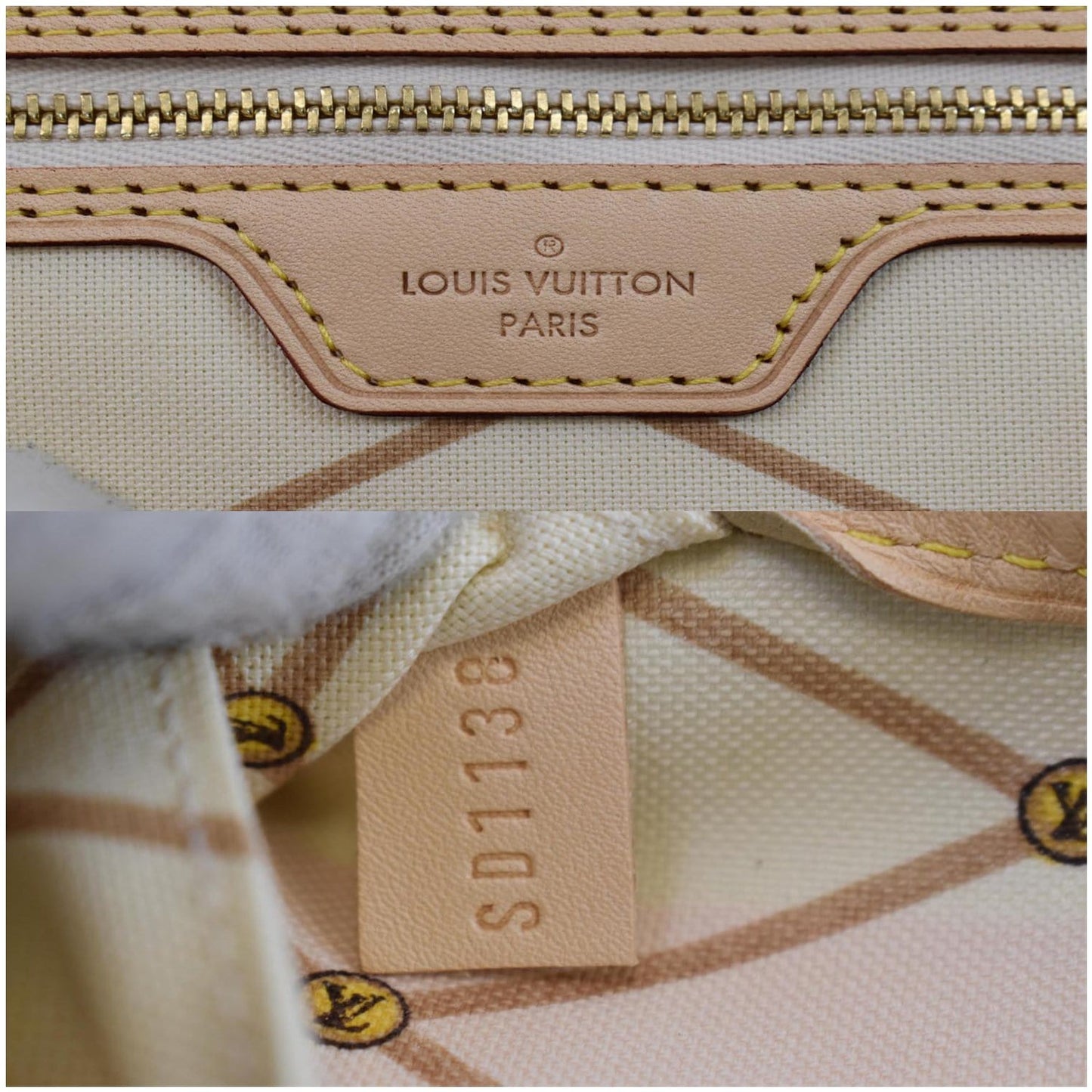 LOUIS VUITTON Neverfull MM Summer Trunk Monogram Canvas Shoulder Bag Brown
