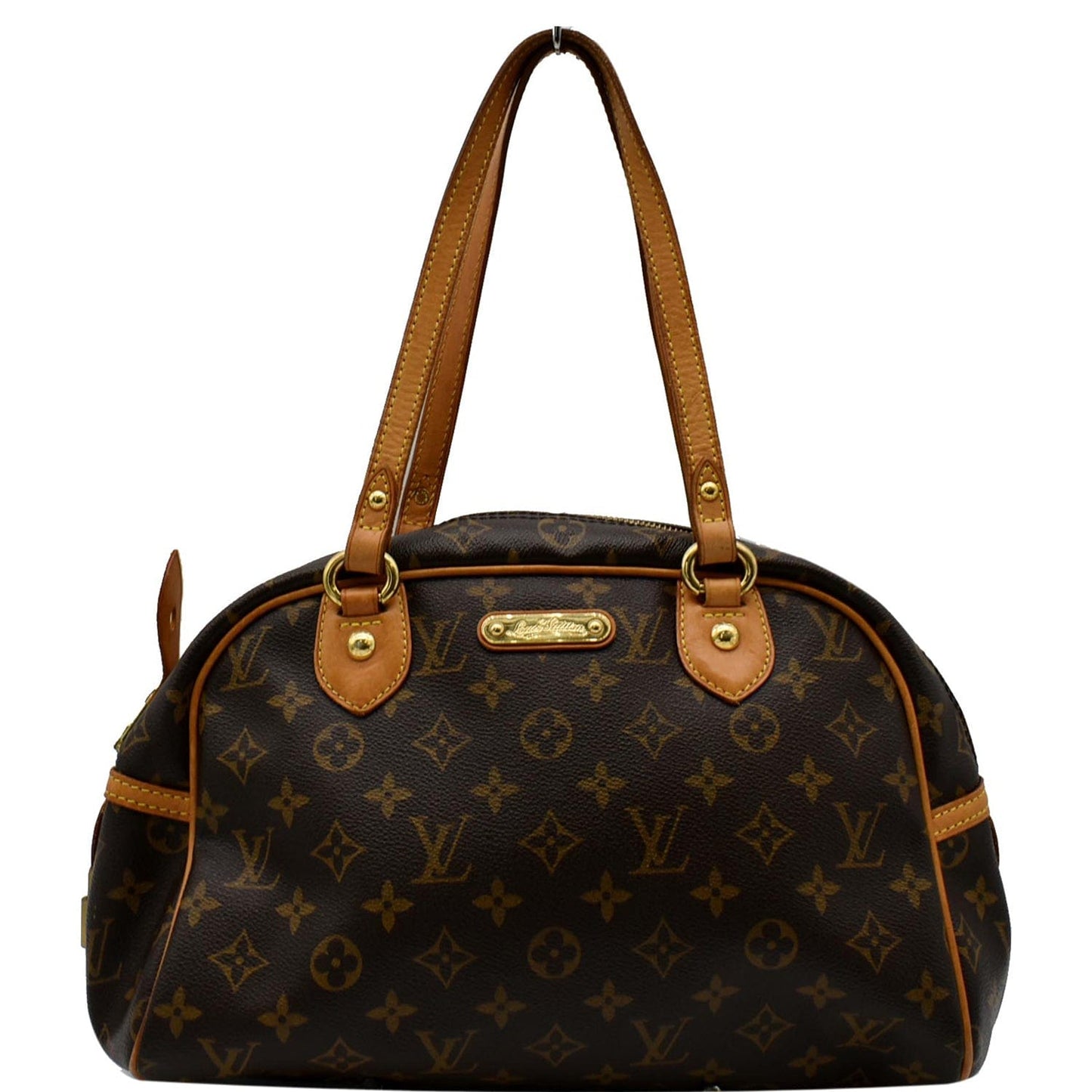 LOUIS VUITTON Montorgueil PM Monogram Canvas Shoulder Bag Brown