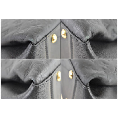 LOUIS VUITTON Surene MM Empreinte Leather Shoulder Bag Black
