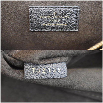 LOUIS VUITTON Trocadero Monogram Empreinte Leather Shoulder Bag Black